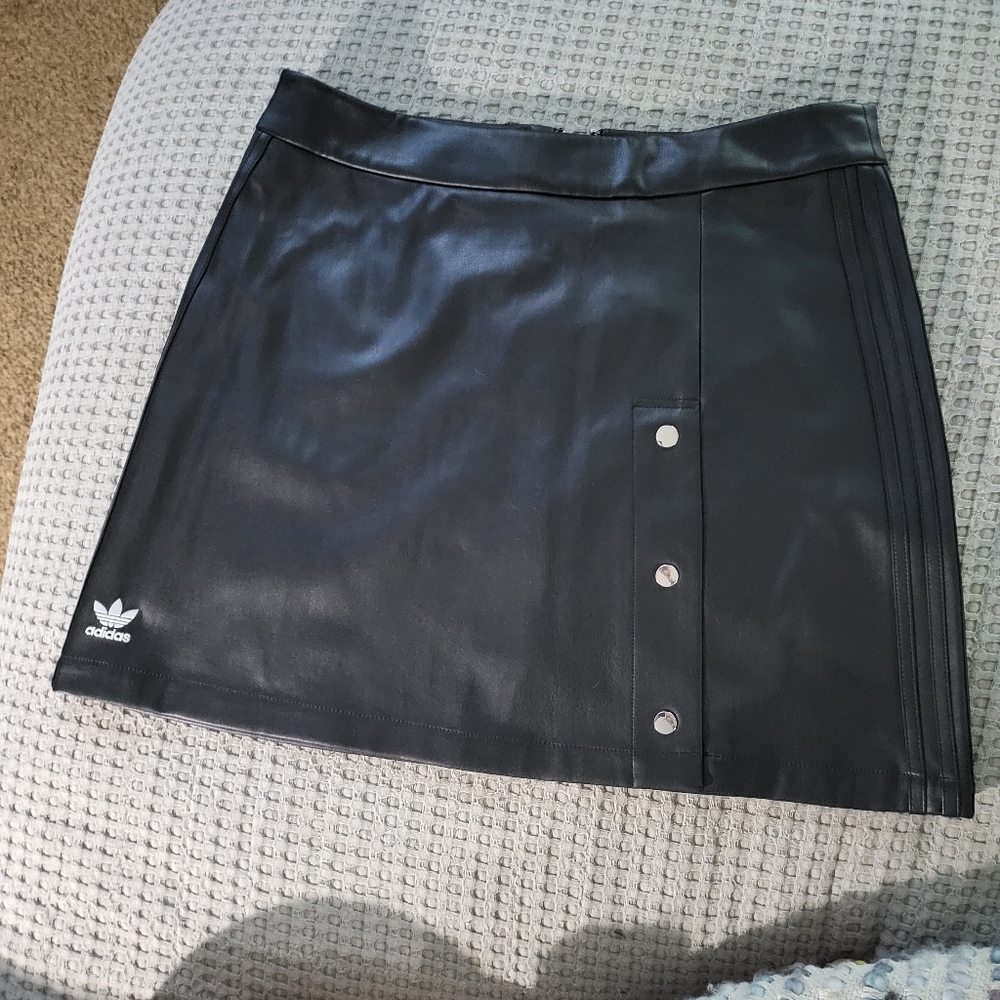 ADICOLOR trefoil ADIDAS FAUX LEATHER SKIRT